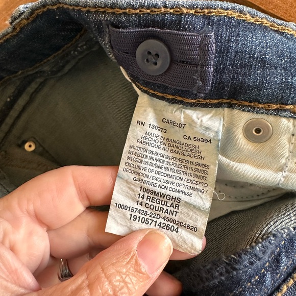 Wrangler youth girls size 14 Classic Blue Denim Jeans - Picture 8 of 8